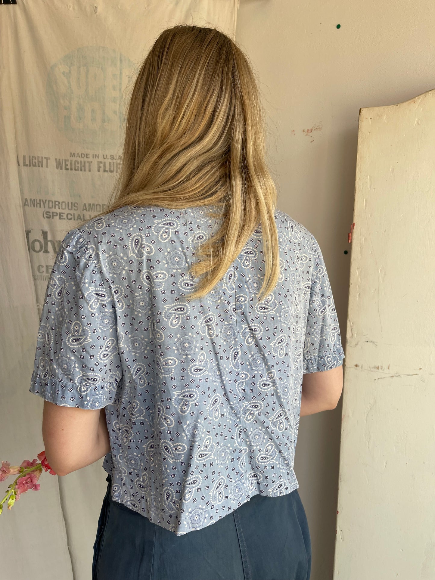 1940s Bandana Cotton Top