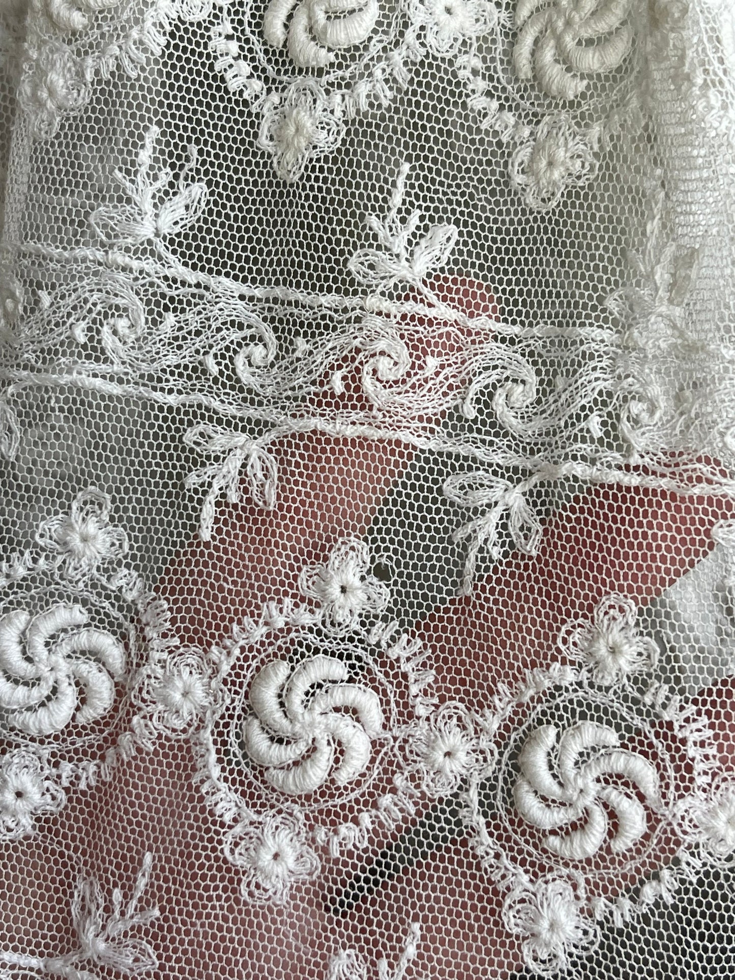 1920s Drop Waist Tambour Lace Dress