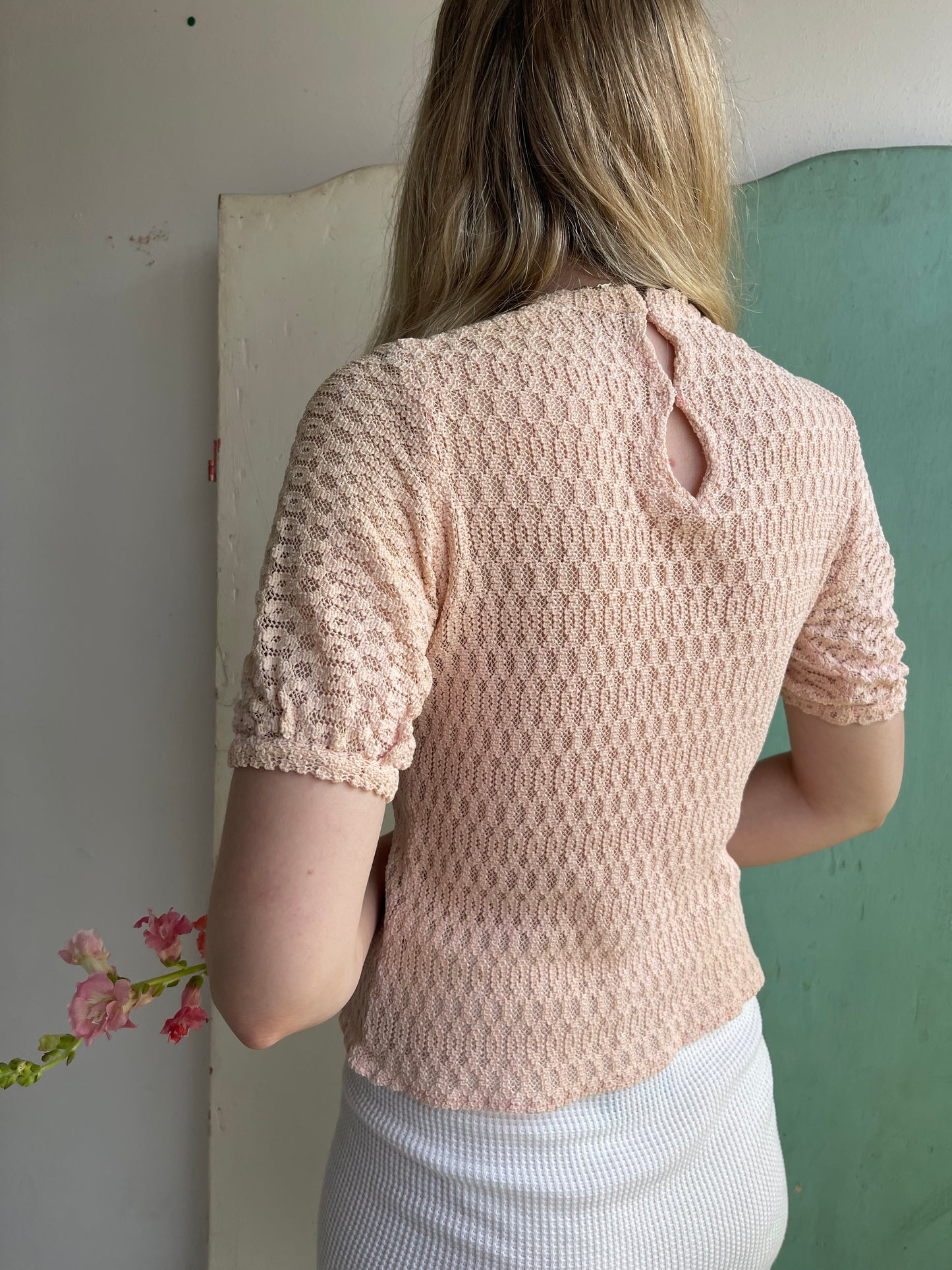 1940s Cotton Knit Top