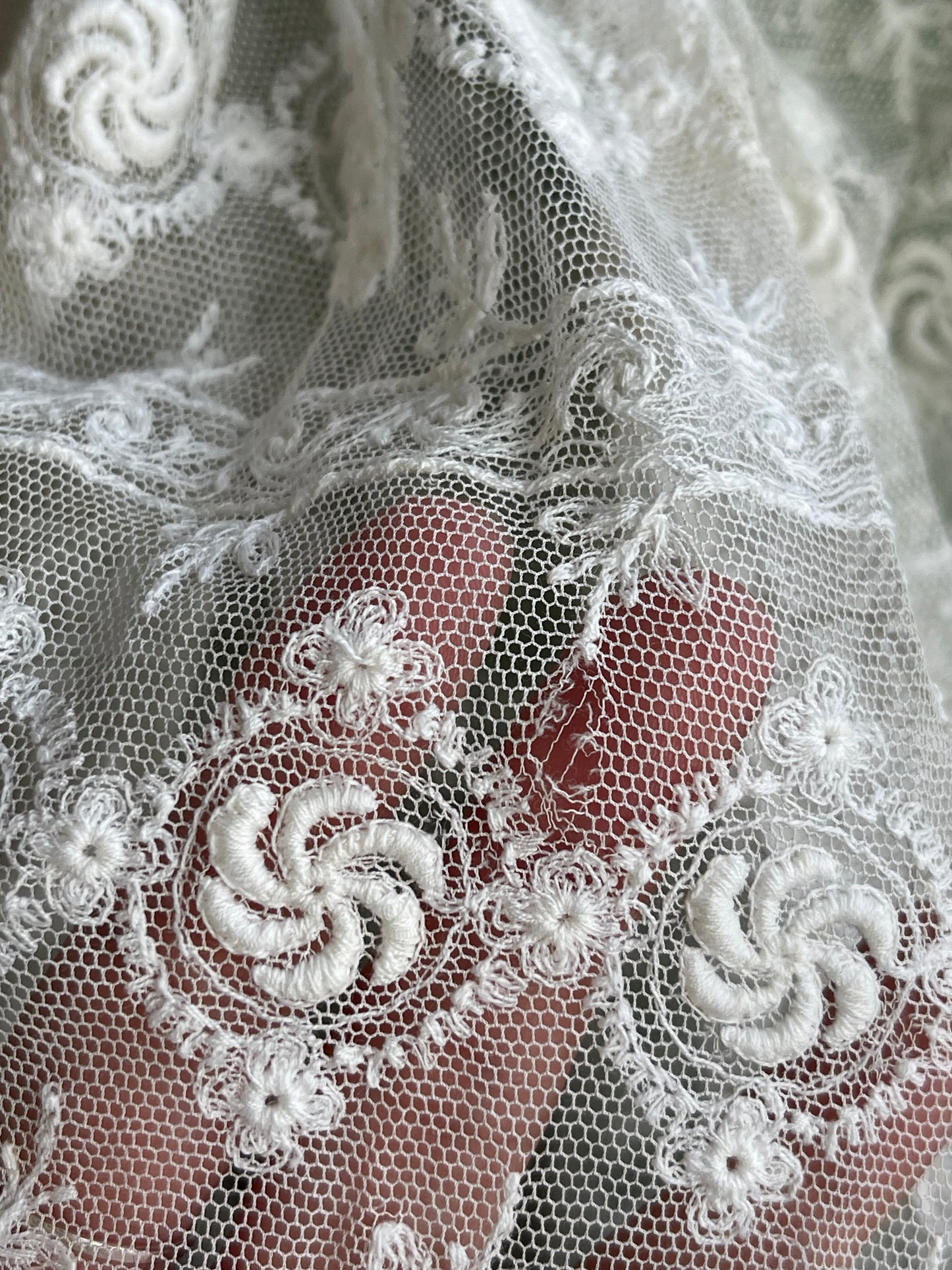 1920s Drop Waist Tambour Lace Dress