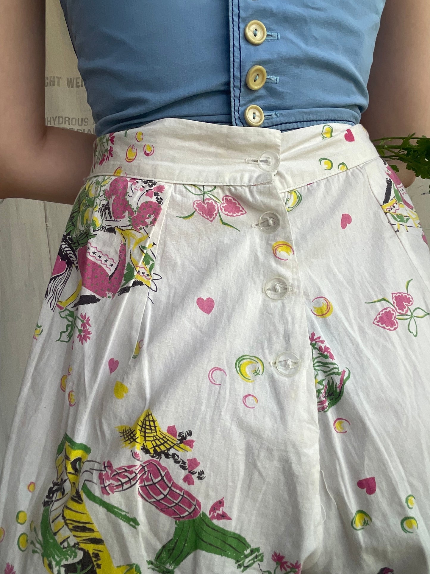 1940s 1950s Novelty Print Shorts