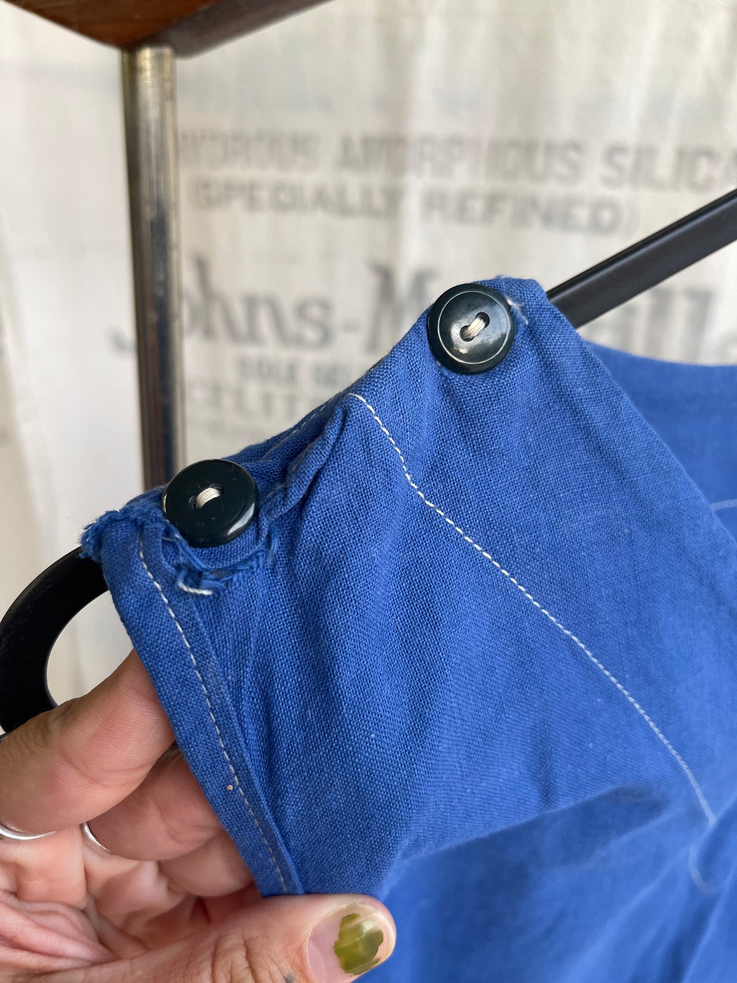 1930s 1940s Blue Cotton Gym Uniform