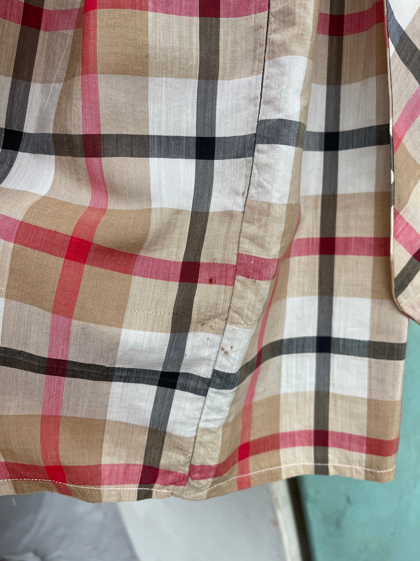 1920s Plaid Drop Waist Dress