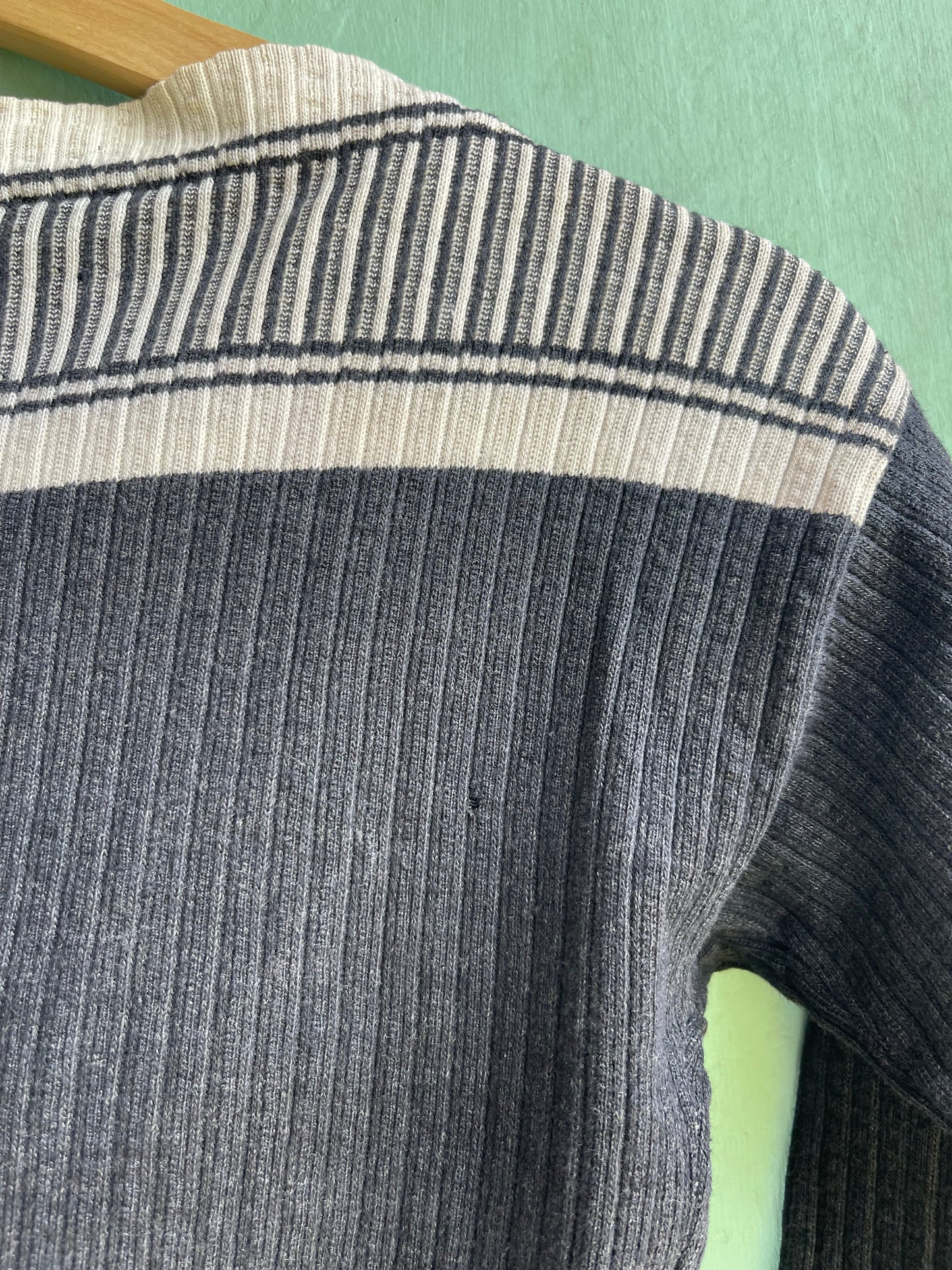 1940s Cotton Ribbed Knit
