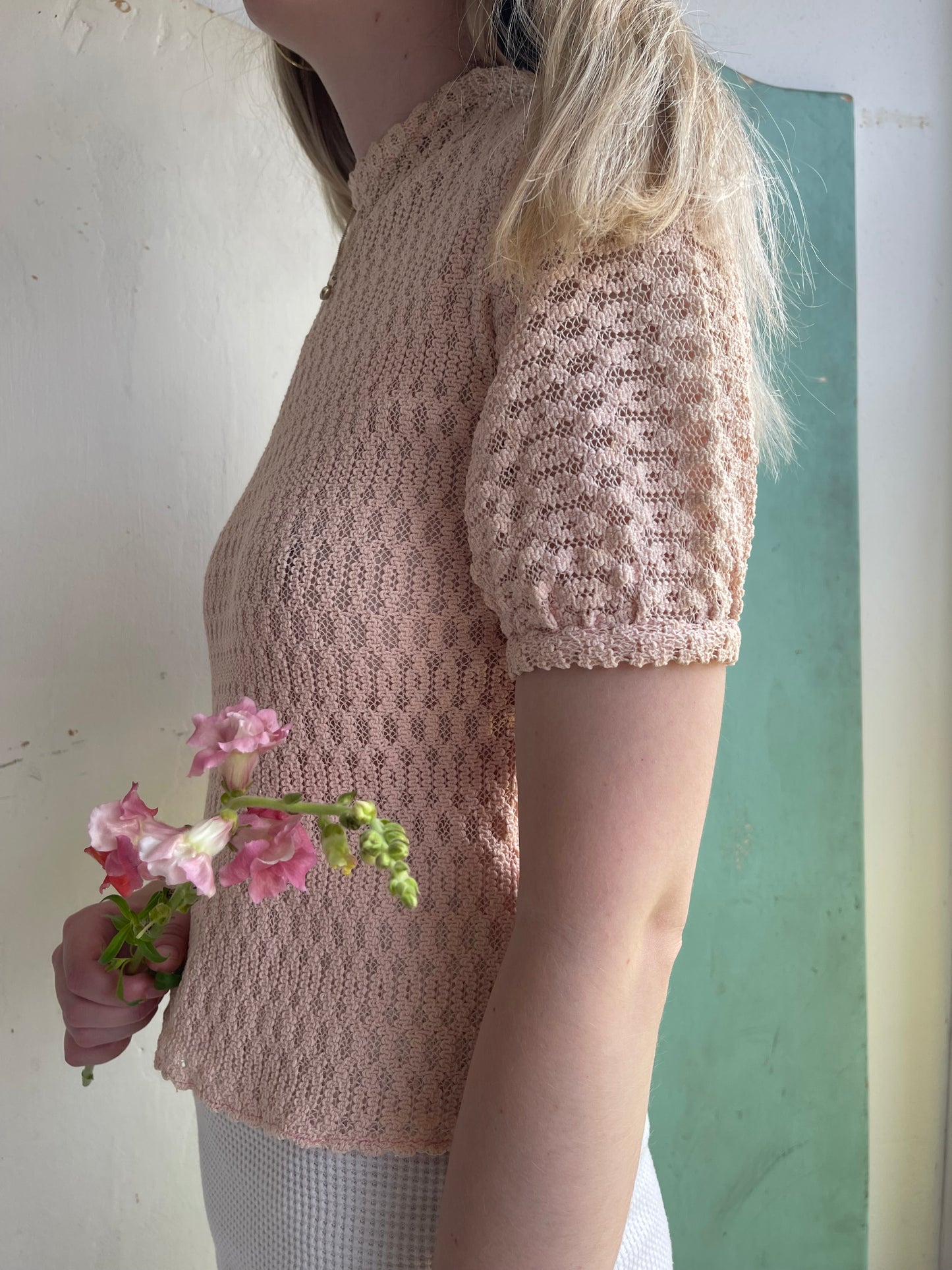 1940s Cotton Knit Top