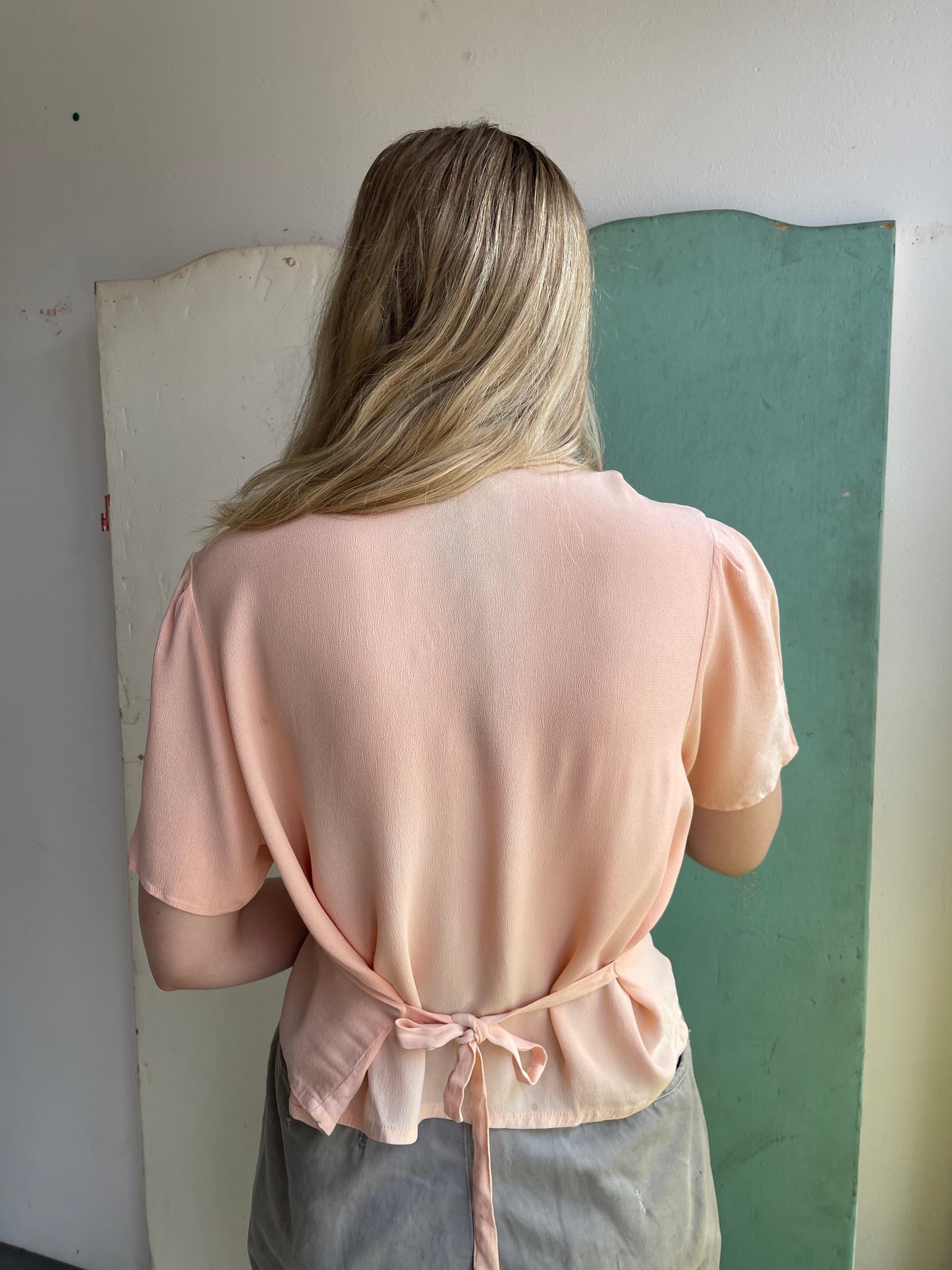 1940s Crepe Blouse