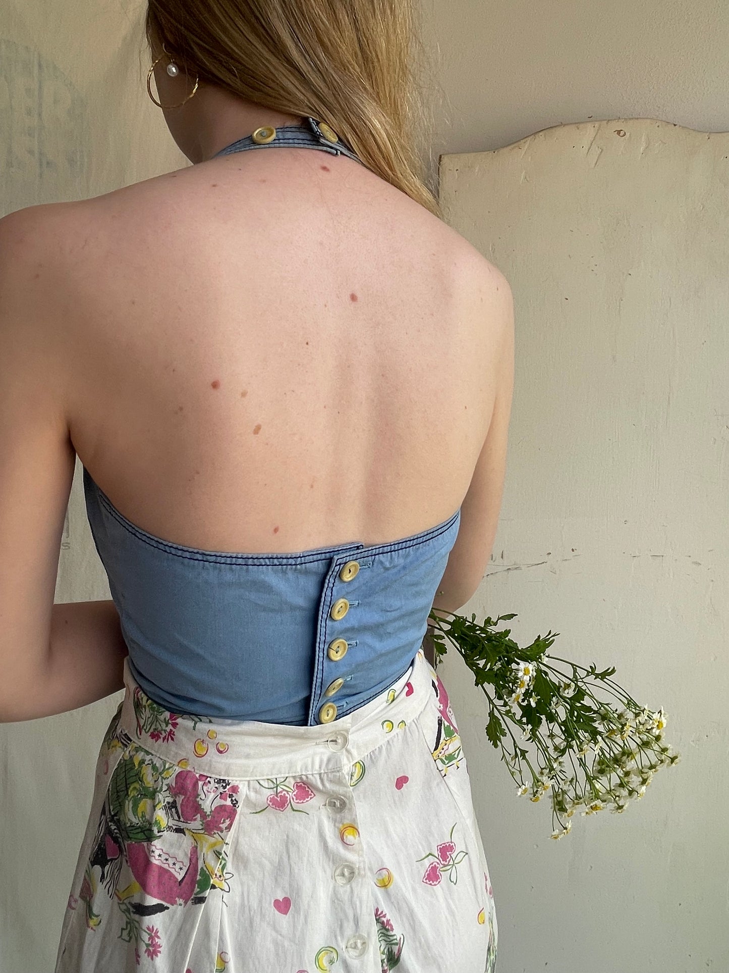 1960s Halter Sun Top
