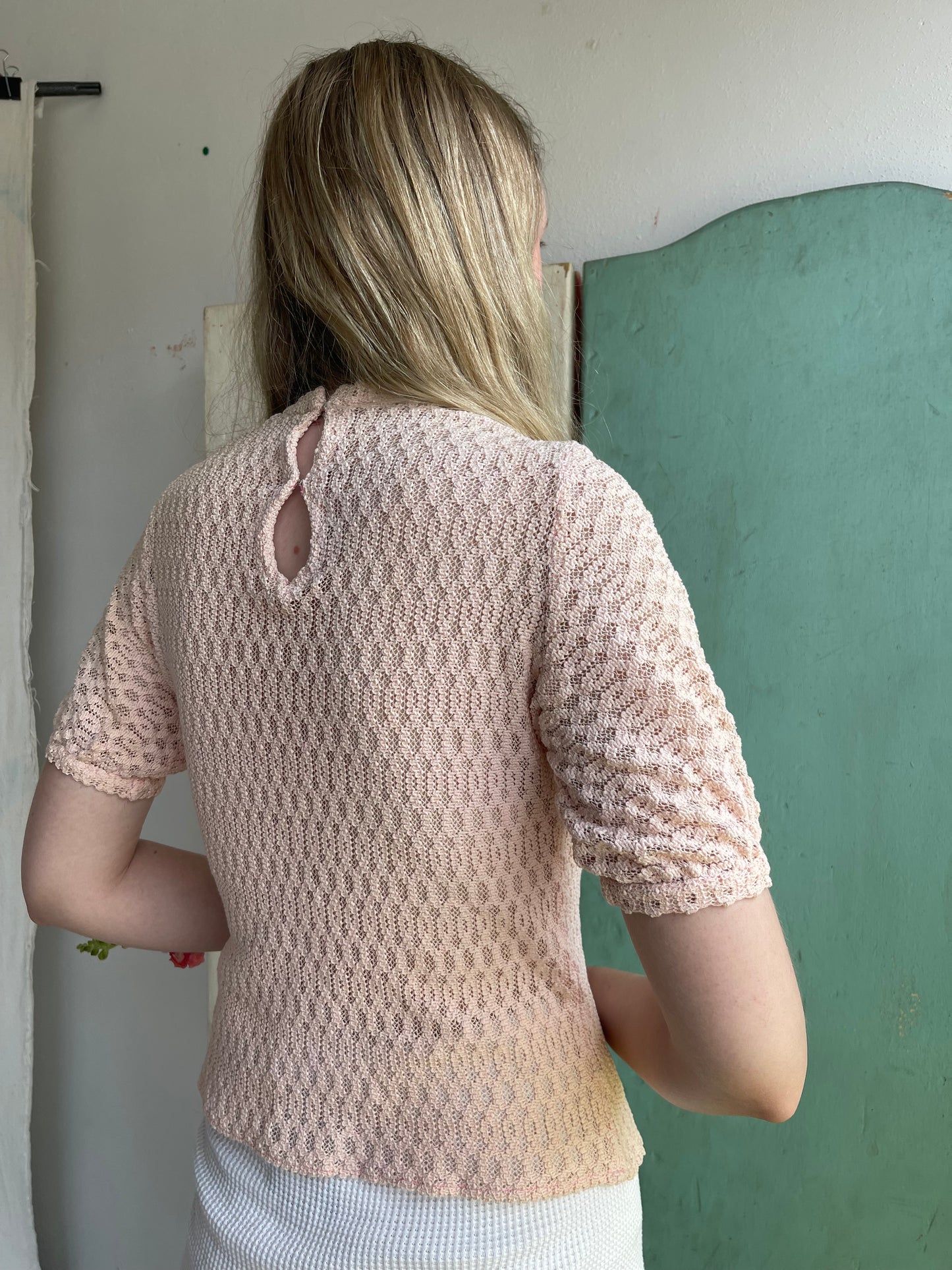 1940s Cotton Knit Top