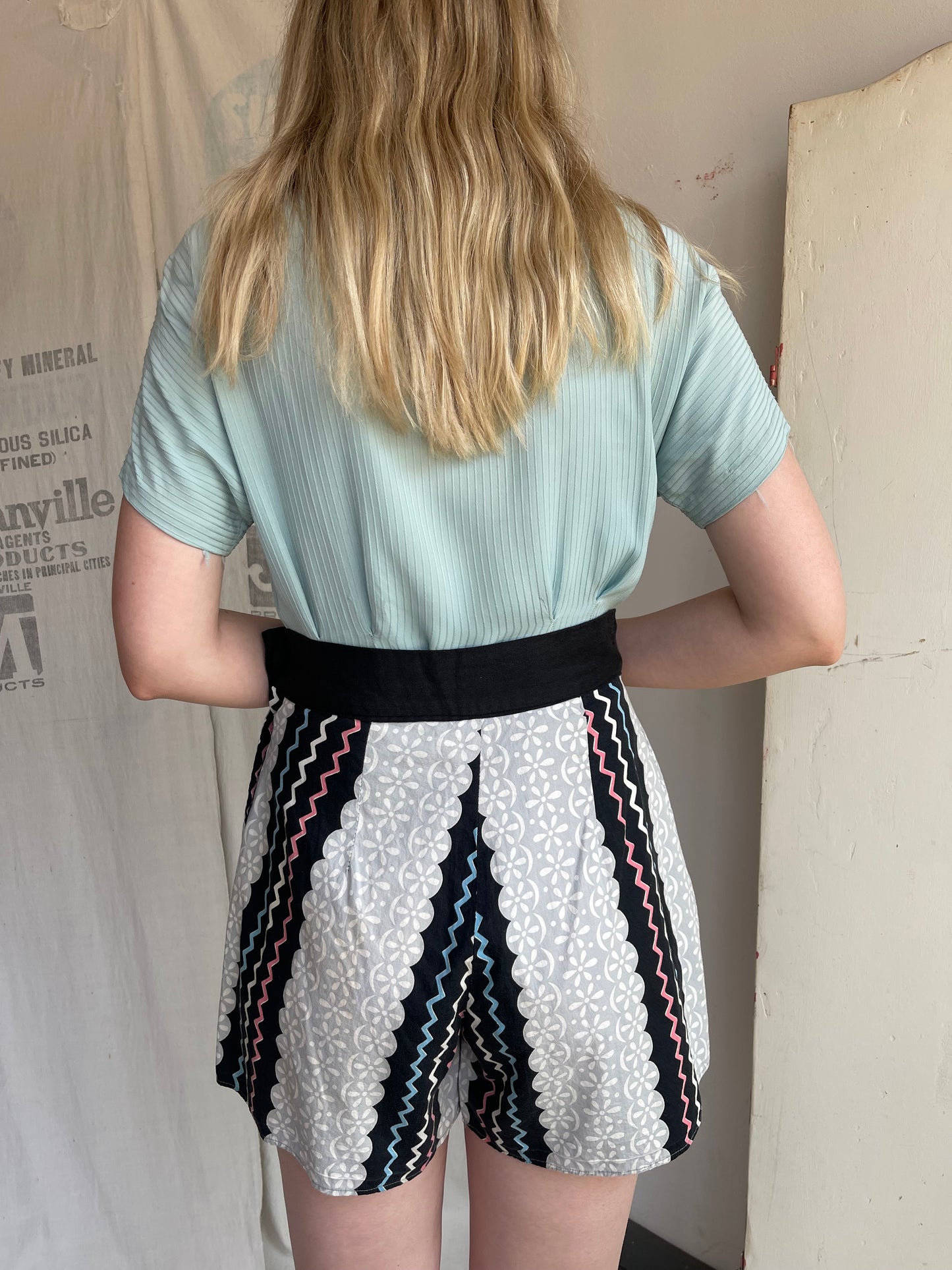 1930s 1940s Rayon Top