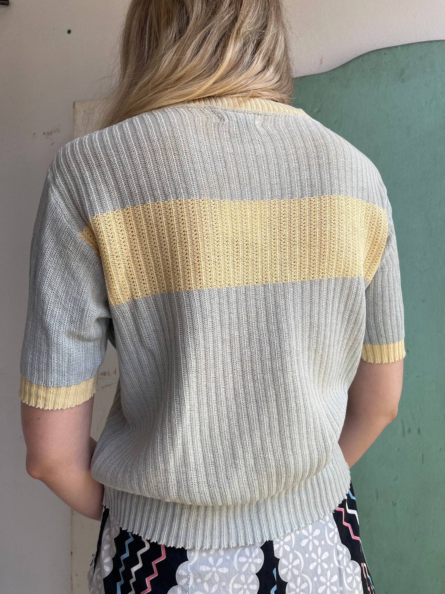 1940s Cotton Knit Top