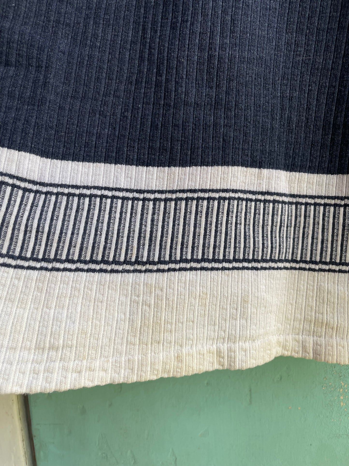 1940s Cotton Ribbed Knit