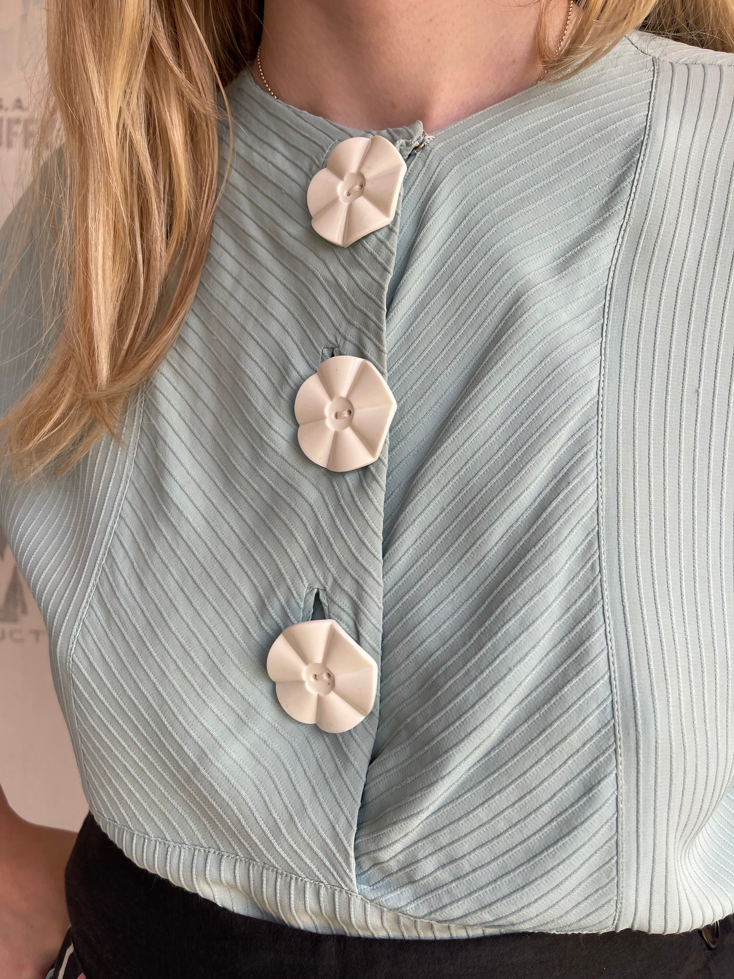 1930s 1940s Rayon Top