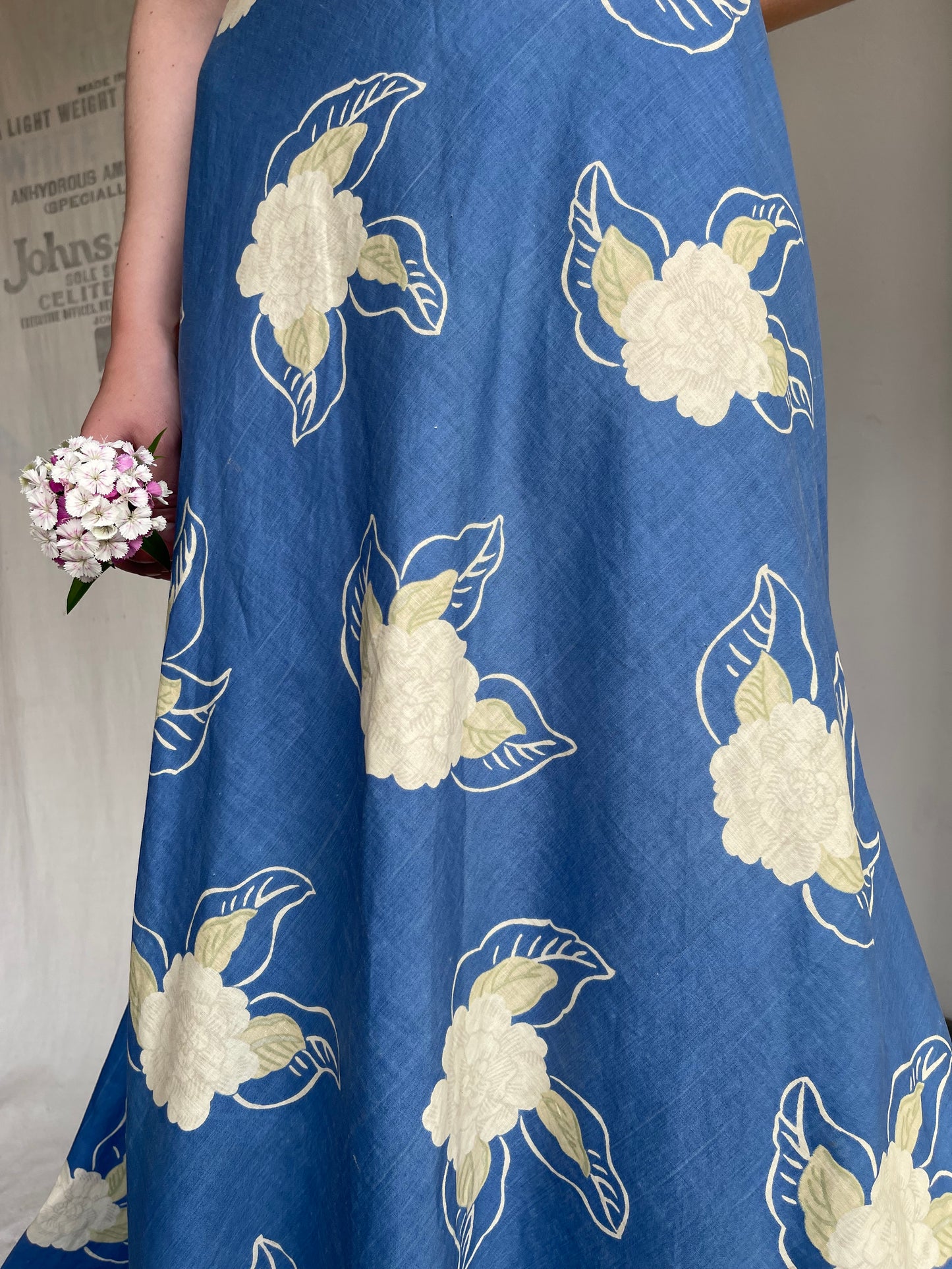 1930s Cotton Gown with Bow