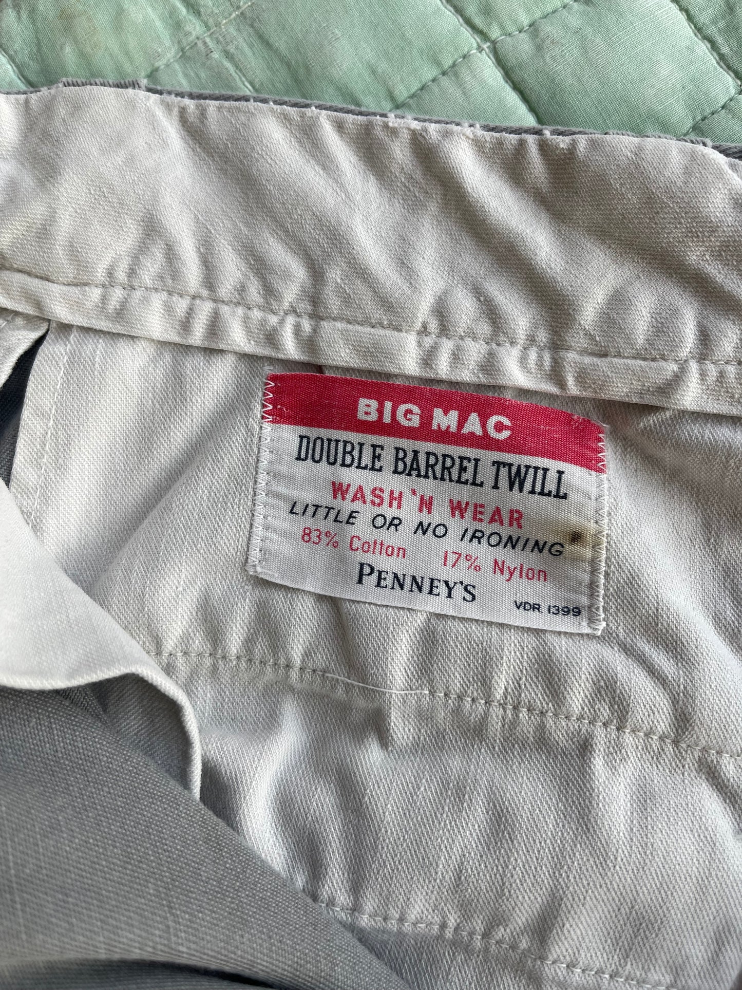 1950s 1960s Workwear Pants Big Mac Penney's