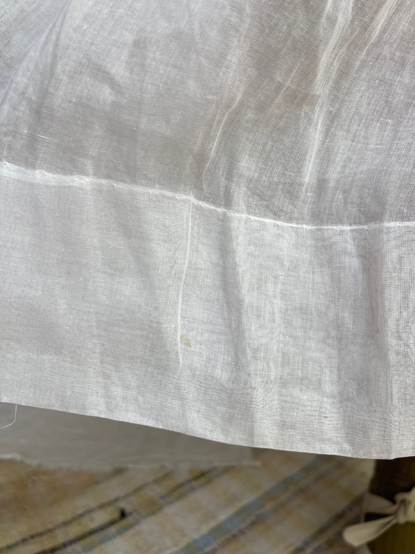 1950s Organdy Eyelet Heart Dress