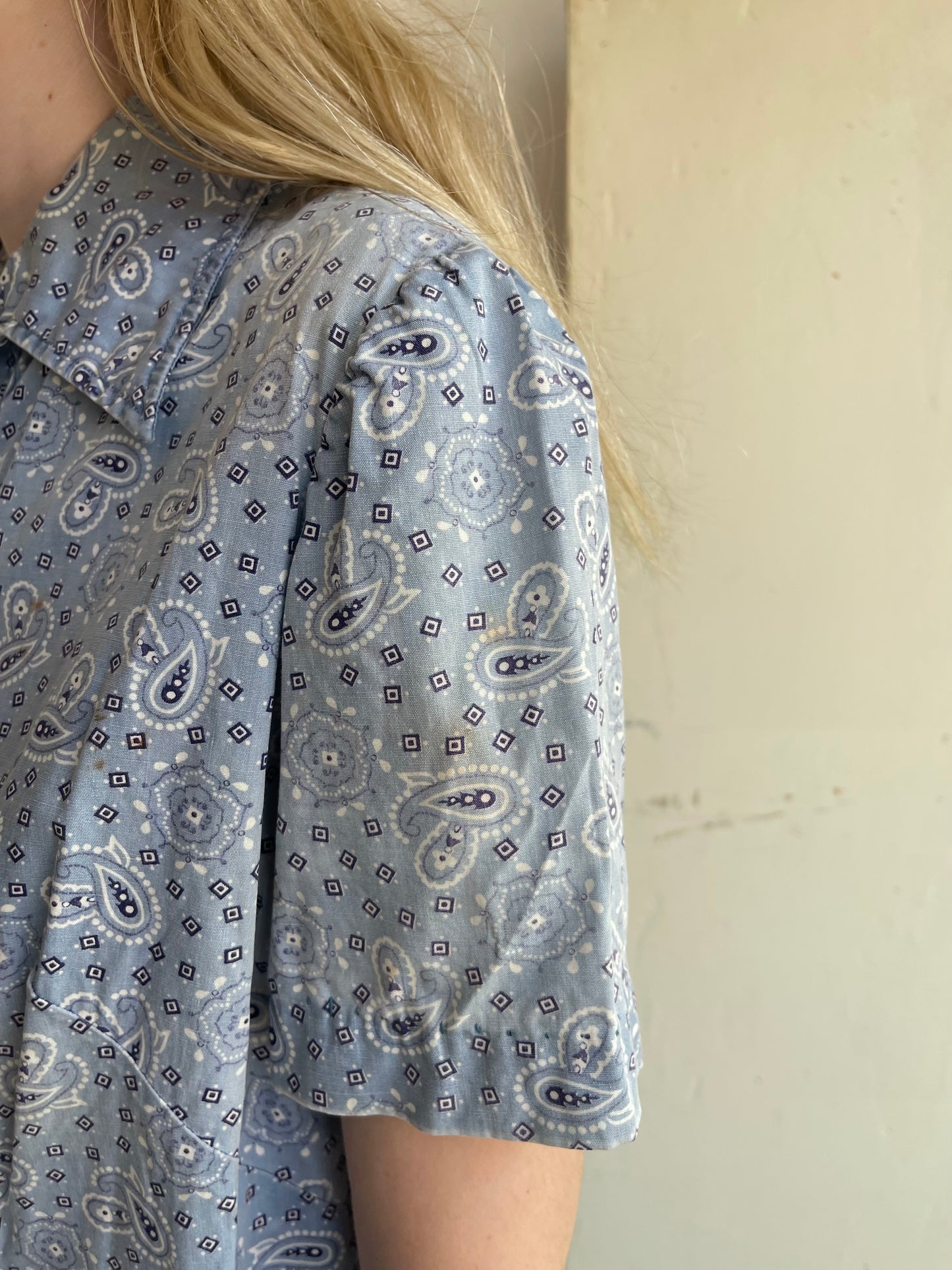 1940s Bandana Cotton Top
