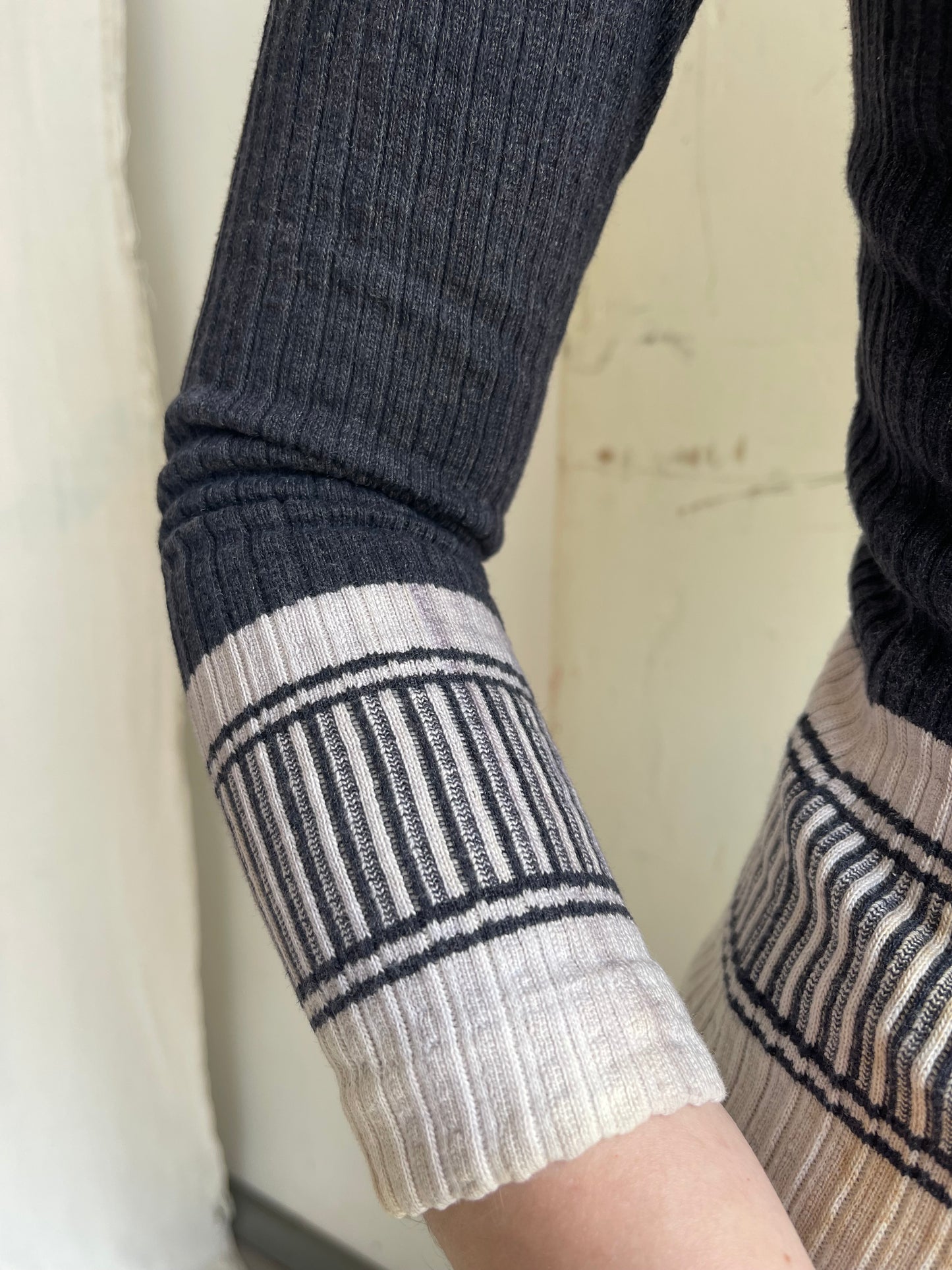 1940s Cotton Ribbed Knit
