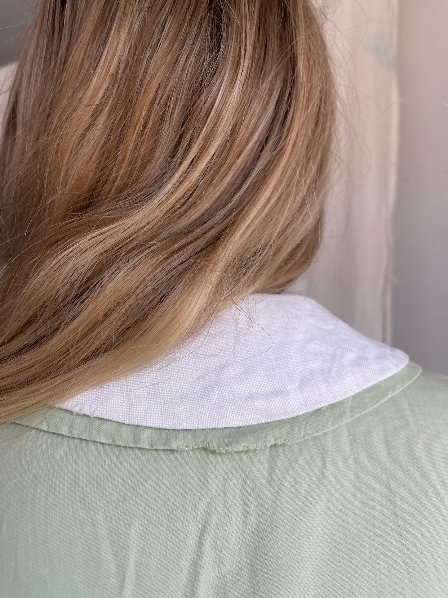 1940s 1950s Pastel Mint Green Top