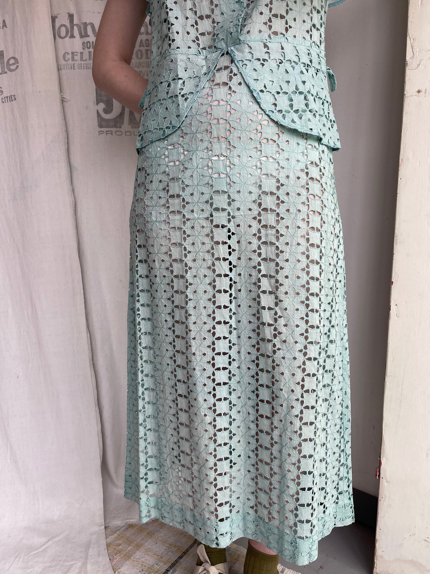 1930s Eyelet Dress