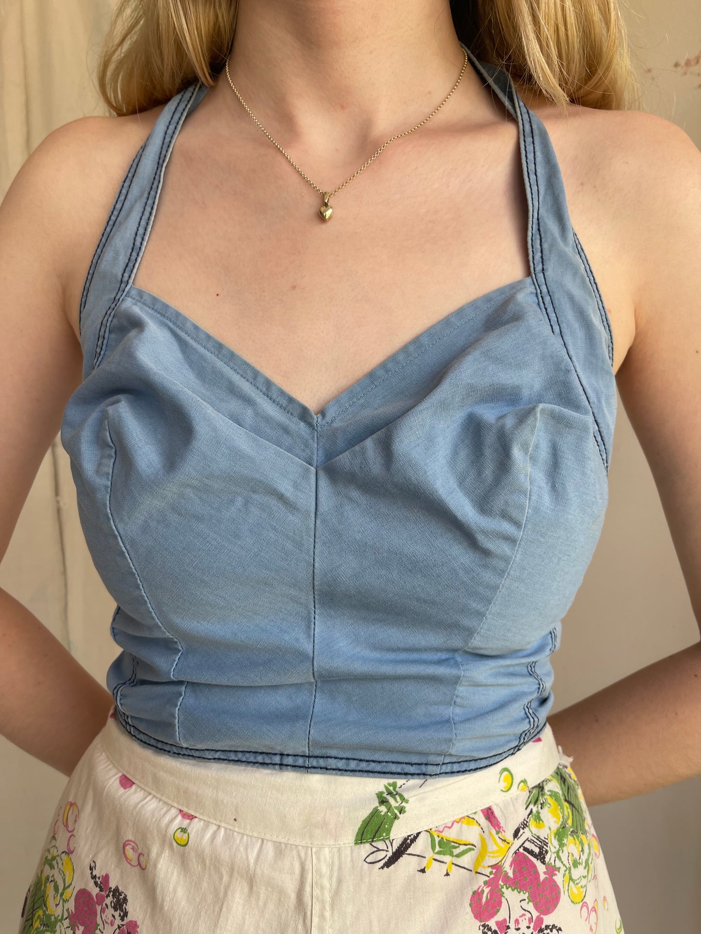 1960s Halter Sun Top