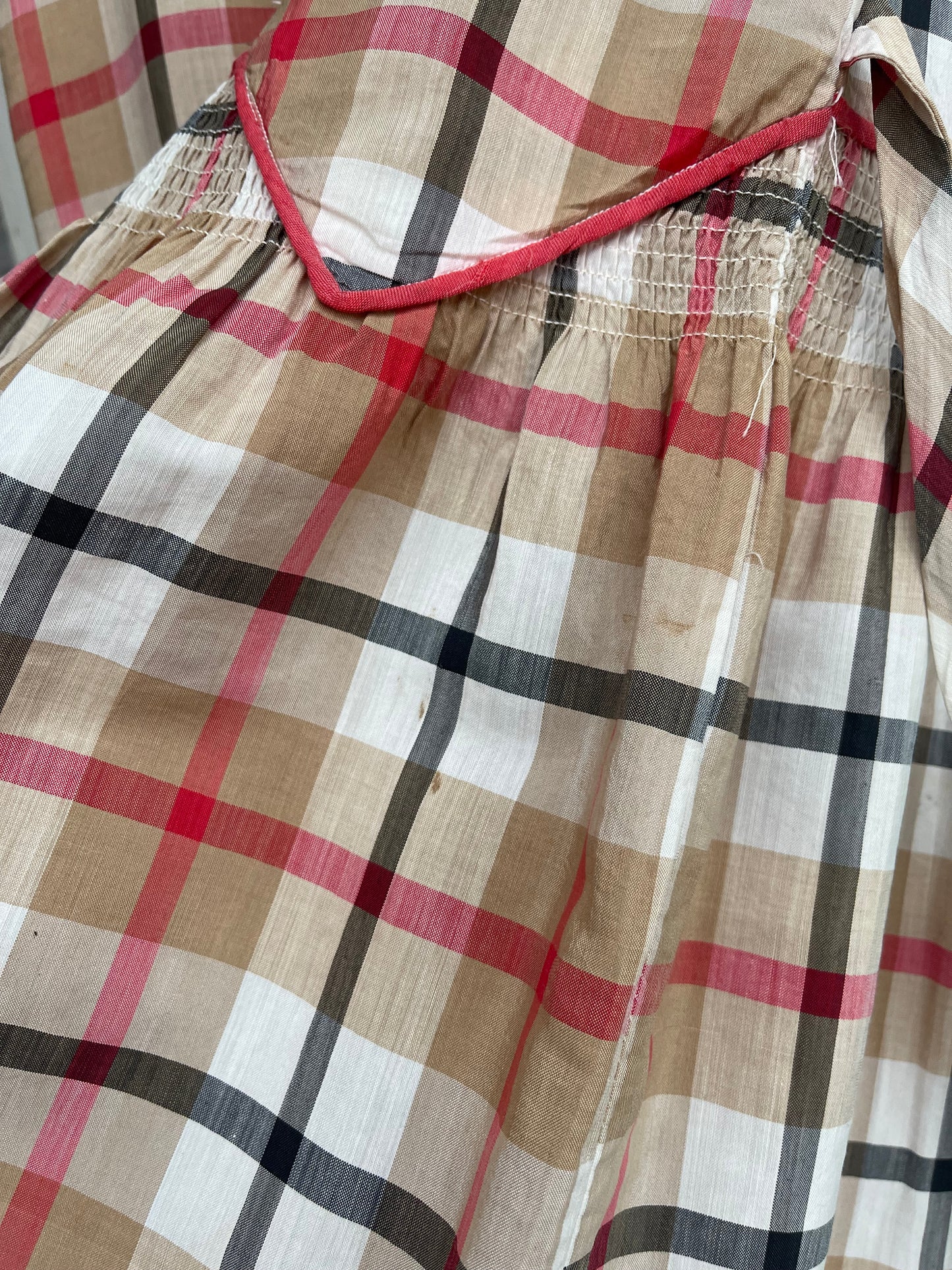 1920s Plaid Drop Waist Dress