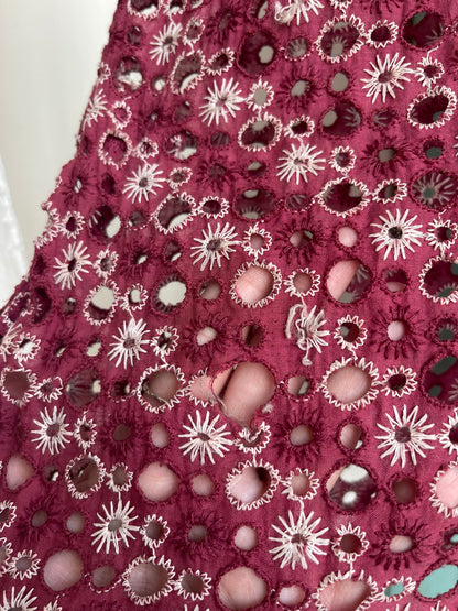 1930s 1940s Eyelet Dress