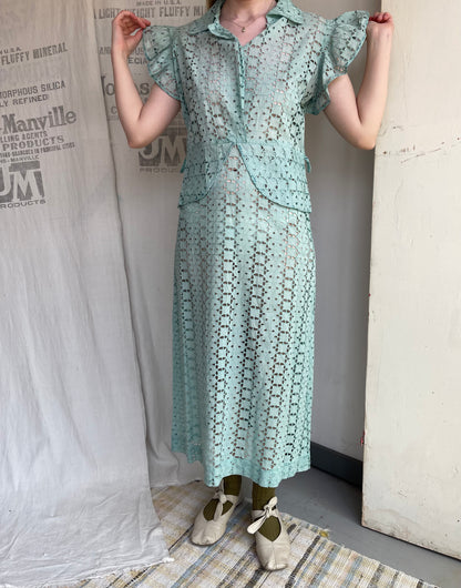 1930s Eyelet Dress
