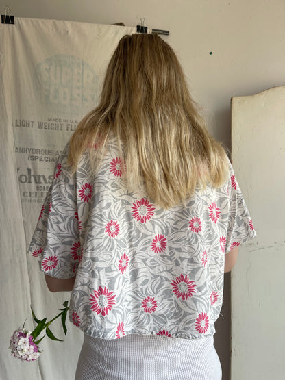 1940s Feedsack Bolero Tie Top