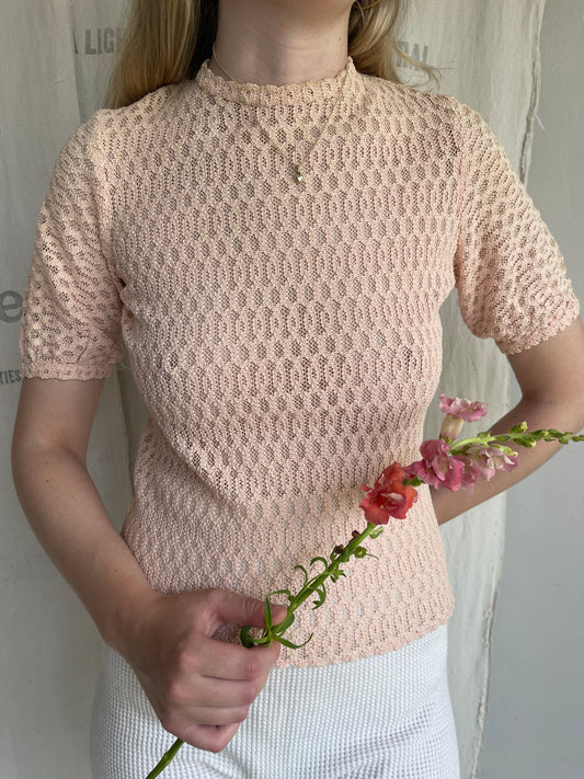 1940s Cotton Knit Top
