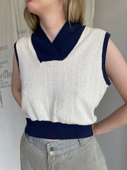 1940s Terry Cloth Cotton Top