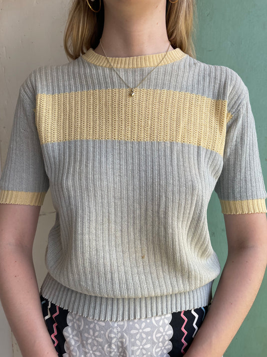 1940s Cotton Knit Top