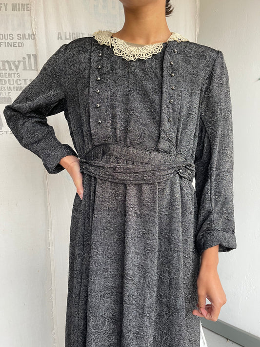 Early 1900s Dark Grey Dress