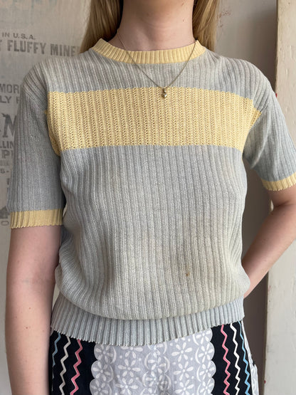 1940s Cotton Knit Top
