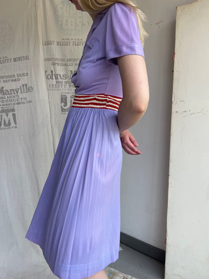 1940s Rayon Jersey Romper and Skirt Set