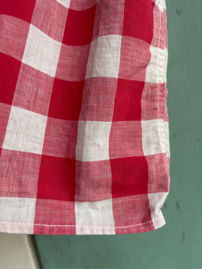1940s Cotton Plaid Top