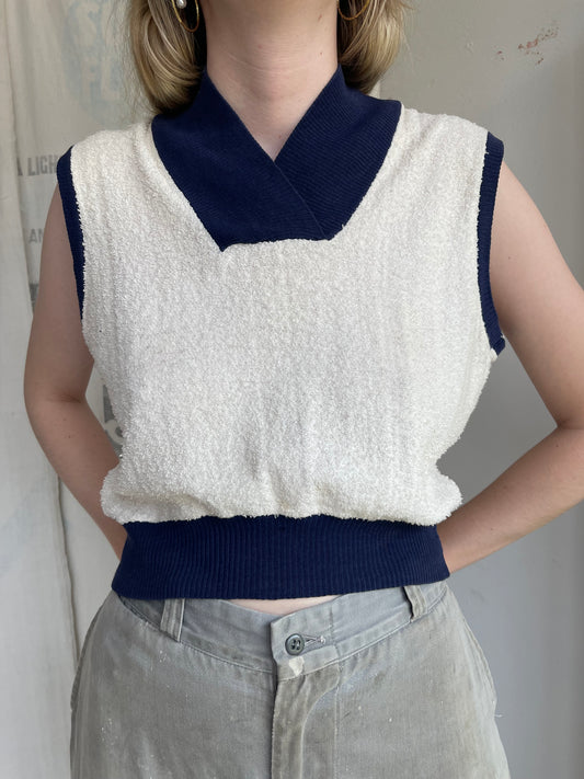 1940s Terry Cloth Cotton Top