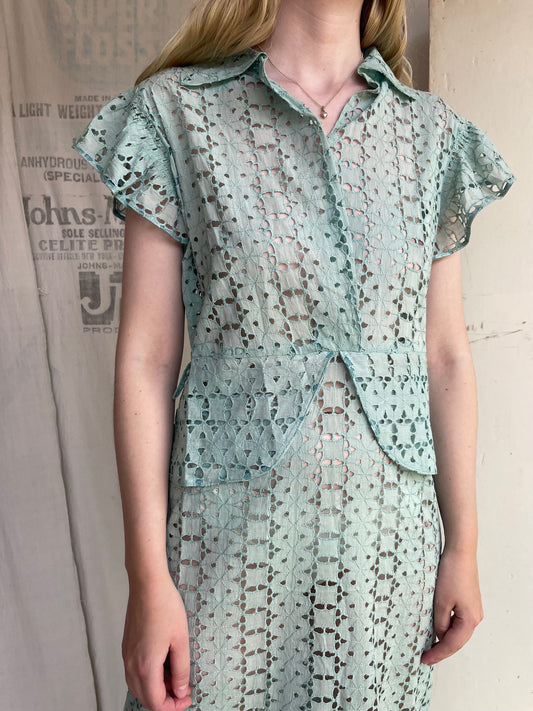 1930s Eyelet Dress