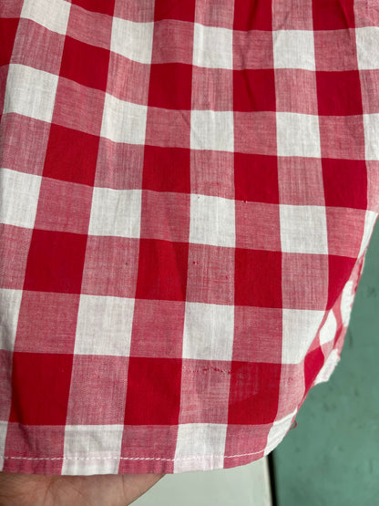 1940s Cotton Plaid Top