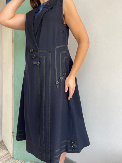 Edwardian Walking Suit Wool Dress